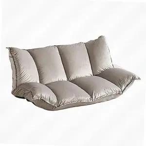 원룸 작은거실 접이식 쇼파 거실 좁은 소파 매트리스 가죽 쿠션 베드 2인용 좌식 1인