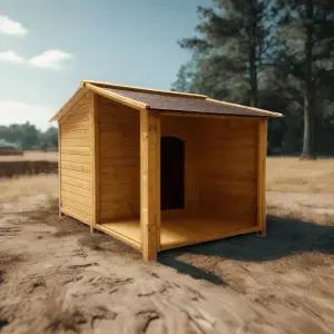 단단한 주택 개집 대형견 집 비가림 쿠션