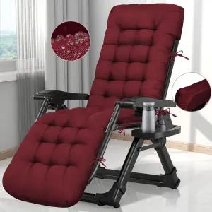 틱디오스 방수 파티오 라운지 의자 쿠션 실내외 체이스 타이 포함 야외 실내 홈 오피스용 부드럽고 두꺼운