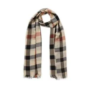 고급스럽고 세련된 닥스 DAKS닥스 DAKSDAKS WOMENS ACCESSORIES 여성 브라운 하우스체크 울 라이트 머플러