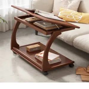 원목 이동식 사이드 테이블 협탁 탁자 틈새가구 쇼파 호두