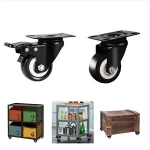 가구용 캐스터 바퀴 회전형 고정 브레이크 이동바퀴 4p
