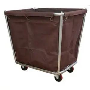 세탁물 운반카 호텔 사우나 카트 린넨 파란색(가로90폭65높이80cm) 수거카 수