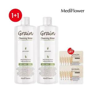스킨케어 [메디플라워]곡물 페이셜 클렌징워터 500mlx2윤기 생기 보습파우치10매