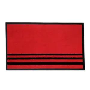 출입구 베란다 먼지 물기 방지 발판 카펫 현관매트 무지 레드 80x50 위생 신발닦기