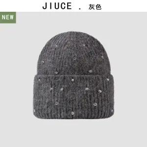 여성 럭셔리 컬러 토끼털 모자 겨울 보송보송 비니 도톰 보온 C32Z4N OP2