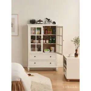 원목 그릇장 엔틱 찻잔 홈카페장 장식장 보관함 찻장