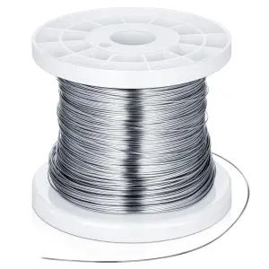 Zonon 스테인리스 스틸 안전 와이어 .032 541피트 / 165m 304 트위스트 보석 그림 매달기 로프 금속 잠금