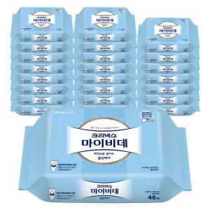 크리넥스 마이비데 클린케어 리필 46매 24팩 {QHJ}