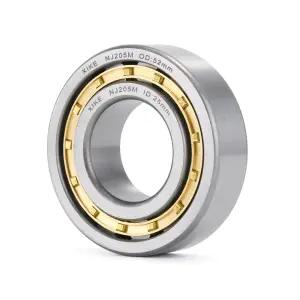 XIKE 1Pcs NJ205M 원통형 롤러 베어링 25x52x15mm DIY용 /모터용 /터빈용 /압축기 /환원기 /기어박스