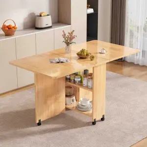 다기능 접이식 식탁 세트 있어 간편함 원목 북유럽