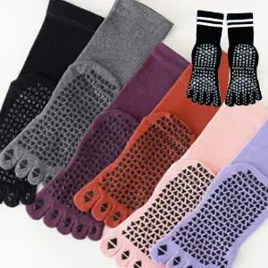 여성 요가 발가락양말 논슬립 스포츠 롱삭스 홈트 슬립 긴양말 오버니 미끄럼방지 필라테스