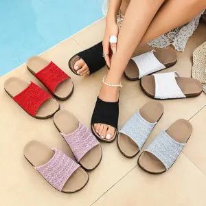 여성 날개 슬리퍼 위에 여름 캐주얼 빅사이즈 통굽 G45Z2J 원픽2