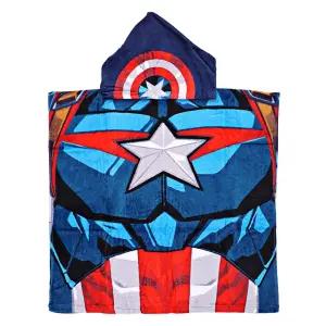 마블 캡틴 아메리카 비치 가운 554340 판초 어린이 타월 타올