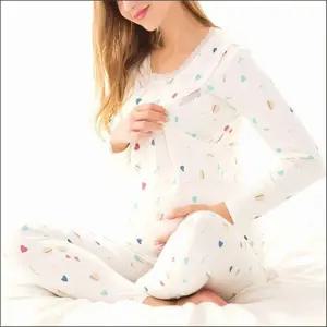 출산준비 보온 내의 여성내복 겨울내복 수유내복 세로형 여자내복 겨울이너 임산부 보온내복 세트