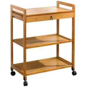 서빙카트 클래식 서랍 자연색 호텔 업소용 원색 2겹