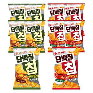 닥터유 단백질칩 칠리살사, 60g, 5개 + 버터구이오징어맛, 60g, 5개