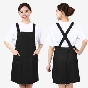 X끈형 앞치마 치마형 얇은 허리 벨크로 식당 음식점 AE48