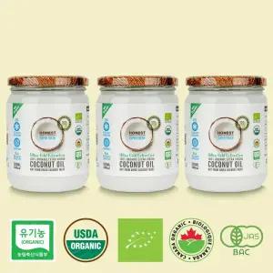어니스트 유기농엑스트라버진코코넛오일 500ml 3병
