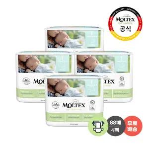 몰텍스 밴드형 1단계 (22매X4팩) 통잠 기저귀 / 독일 친환경 어글리 기저귀 [1+1 증정 총 8팩]