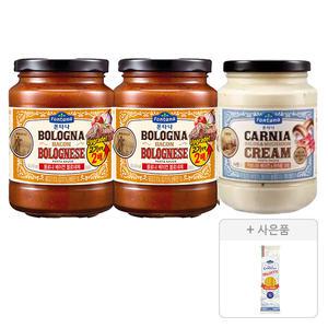 폰타나 파스타소스, 볼로네제, 430g, 2개 + 머쉬룸크림, 430g, 1개 + 증정(스파게티면, 500g, 1개)