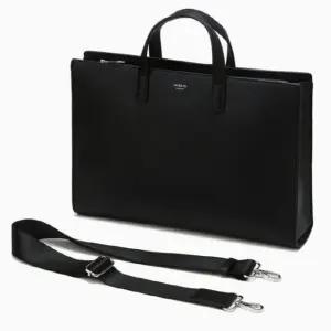 [갤러리아] [헤지스ACC] 블랙 단색 가죽 서류가방 HJBA3F855BK