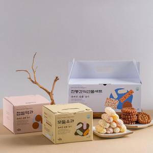 할매니얼 모둠유과 + 찹쌀약과 1,180g 25입+28입 내외 명절 한과 선물세트 K디져트