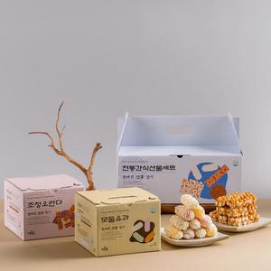 할매니얼 모둠유과 + 조청오란다 430g 25입+20입 내외 명절 한과 선물세트 K디져트