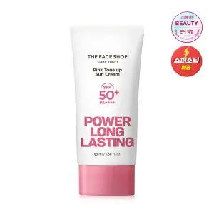 [더페이스샵]파워 롱래스팅 핑크 톤업 선 50ml