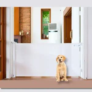 꾸까팝 아기 안전문 유아 안전펜스 롤펜스 대형 게이트 강아지 애견 안전가드 울타리 롤링 스크린