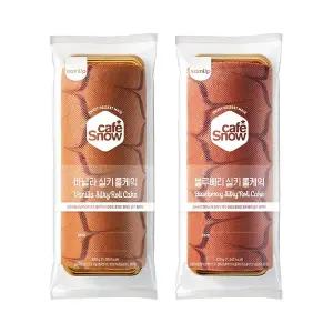 [신세계라이브쇼핑]삼립 1A등급 원유로 만든 냉동 롤케익 2종 2봉 (바닐라롤/블루베리롤)