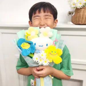 산리오 인형꽃다발 졸업식 학예회 콩쿨 발표회 음악회 입학식 학사모 생일 축하 선물 기념일