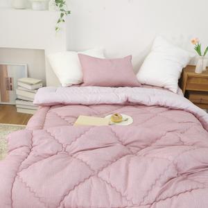 코코 차렵이불 베개커버 세트 국산 사계절 먼지없는 세미마이크로 3colors SS Q 싱글 퀸