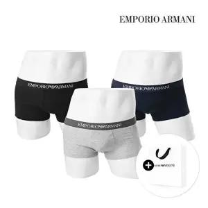 [엠포리오아르마니]엠포리오 아르마니 남성 드로즈 팬티 속옷 3장 쇼핑백 세트 111610