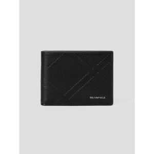 [빈폴ACC] (BE51A3M445) 사선 체크  미니지갑 - 블랙