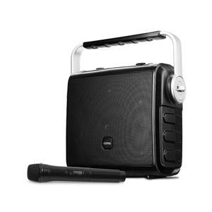 고출력 Hi-Fi 이동형 블루투스 앰프 스피커 충전식 무선마이크 야외 버스킹 AUX USB FM라디오 이동식 엠프