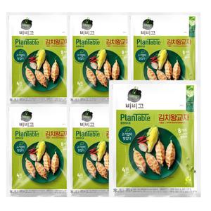 비비고 비건 만두 플랜테이블 김치왕교자 385g x6개