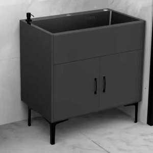 스텐싱크대 깊은 개수대 베란다 발코니 업소용 캠핑장 간이 50x40cm