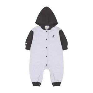 [캉골키즈](강남점)[베이비] [품목]컬러블럭 후디드 점프수트 RC 0965 멜란지 그레이 (ARCCBS09650MY)