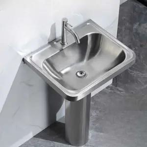 일체형 스테인리스 세면대 카페 교체 간이 업소용 욕실 싱크볼