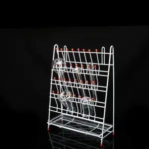 실험 연구실 건조대 비커 진열 초자 거치대 과학 실험실 플라스크 장비 탁상 진열대