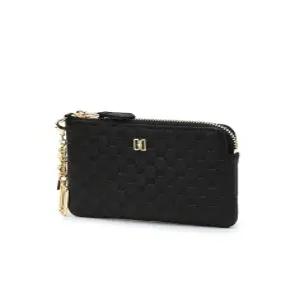 닥스 액세서리 [LOUIS DD] 블랙 DD 로고패턴 소가죽 지퍼동전지갑 DCHO5E519BK