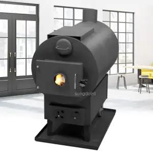 국산 화목난로 중형 No.110 (20py) 화력조절 댐퍼 내열유리장착 난방기 히터