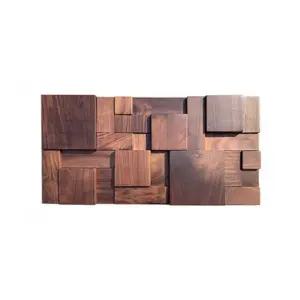 거실아트월 장식 디자인월 시공 인조돌 고밀도 우드 모자이크 벽장식