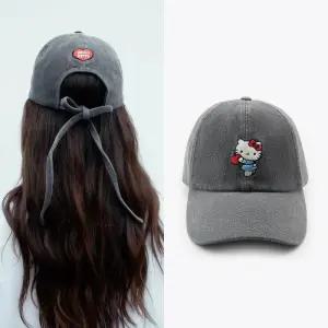 [정품] 자라 헬로키티 데님 캡 모자 그레이 3920486802