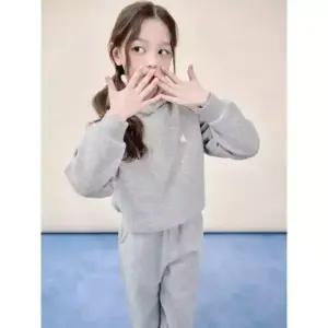 빈폴키즈 BENPOLE KIDS여아 베이직 기모 후드 스웨트 상하 세트 그레이 (BI5X41G033)