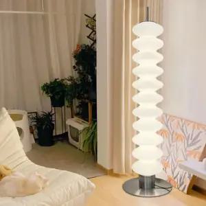 웨이브 장스탠드 램프 조명 빈티지 플로어램프 크롬 스탠드 아크릴 모던 플