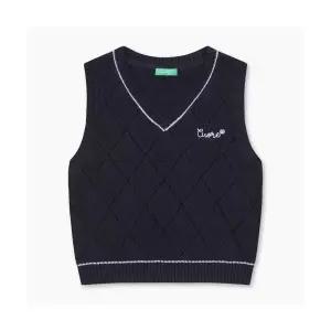 매장정품 베네통 BENETTON BENETTONKIDS 하트 스카시 니트 베스트_QAKP06541NY QAKP06541NY 503239