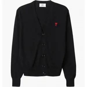 [아미]하트 로고 가디건 블랙 115188970