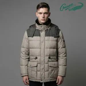 [TAG가 698 000] 크로커다일 남성 컴포트 구스다운 퀼팅 패딩 점퍼 CDAA1JP4215